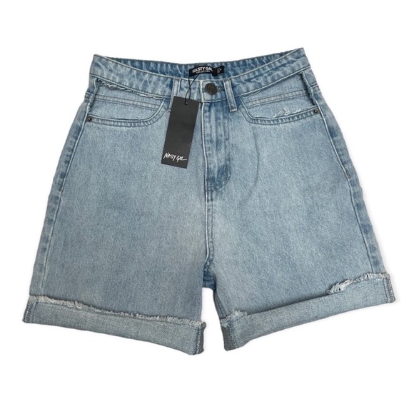 Nasty Gal Pants - NWT Nasty Gal Cut Out Pocket Jean Shorts